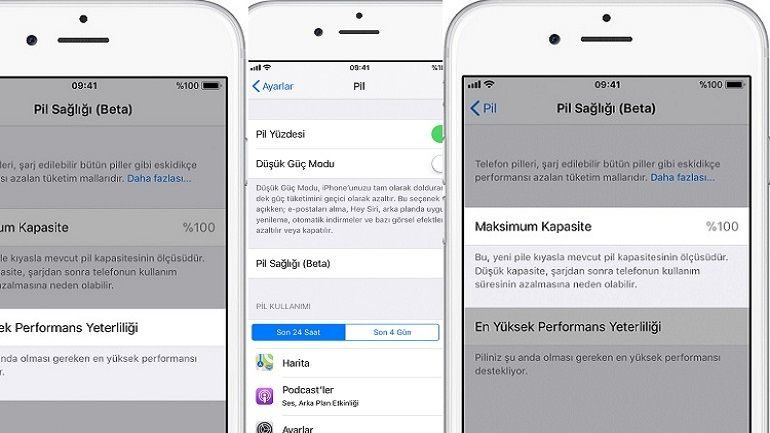 iPhone 7 pil kullanım süresi neden az?