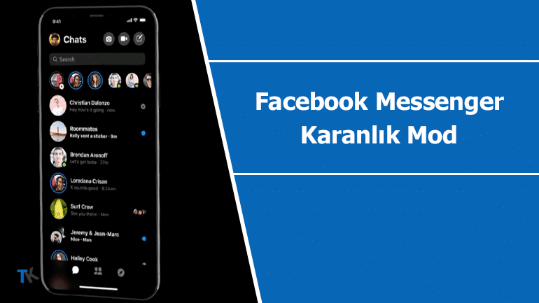 Yeni güncelleme ile Facebook Messenger “karanlık mod” aktif edildi