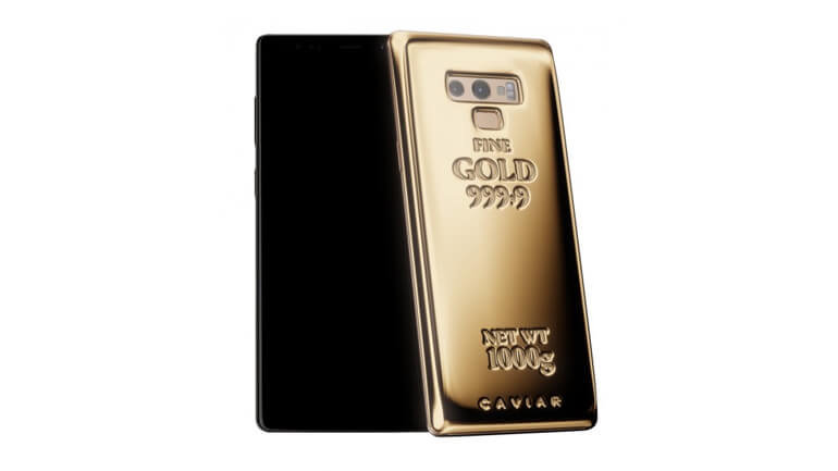 Caviar 1 kg saf altına sahip Galaxy Note 9 üretti!