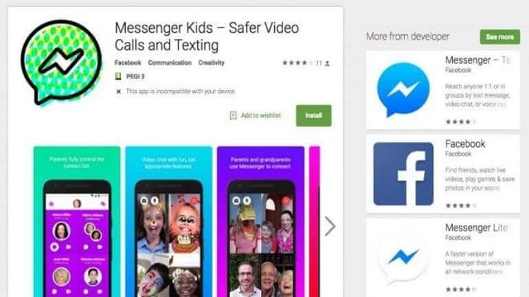 Facebook Messenger Kids Android