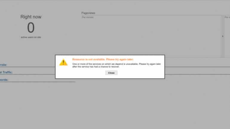 Google Analytics çöktü