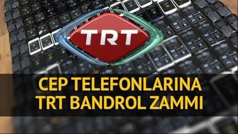GSM TRT bandrol fiyatı artıyor