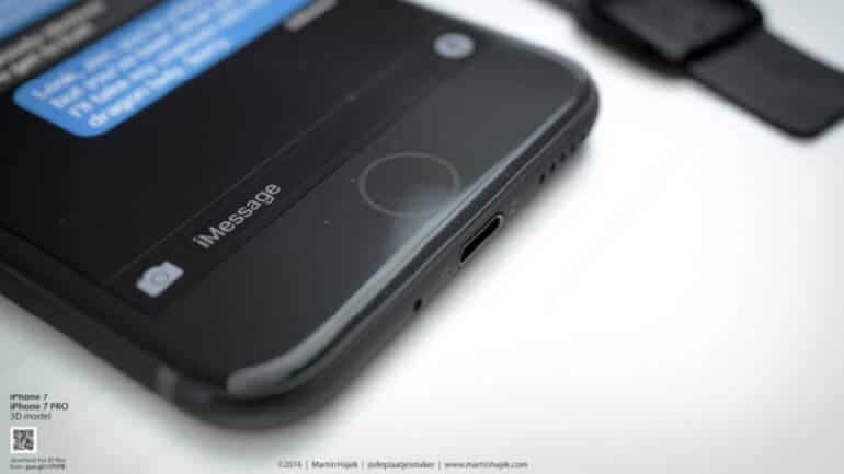 iPhone 7’de fiziki home tuşu yok