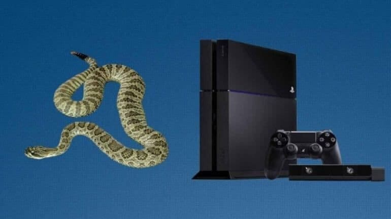 PS 4 konsolundan yılan çıktı!