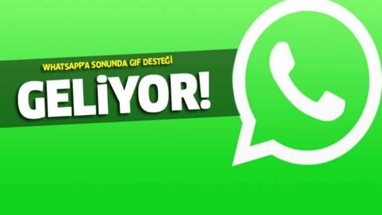 WhatsApp artık GIF’leri destekleyecek