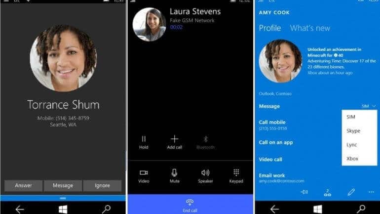 Windows 10 Mobile Skype SMS gönderebilecek!
